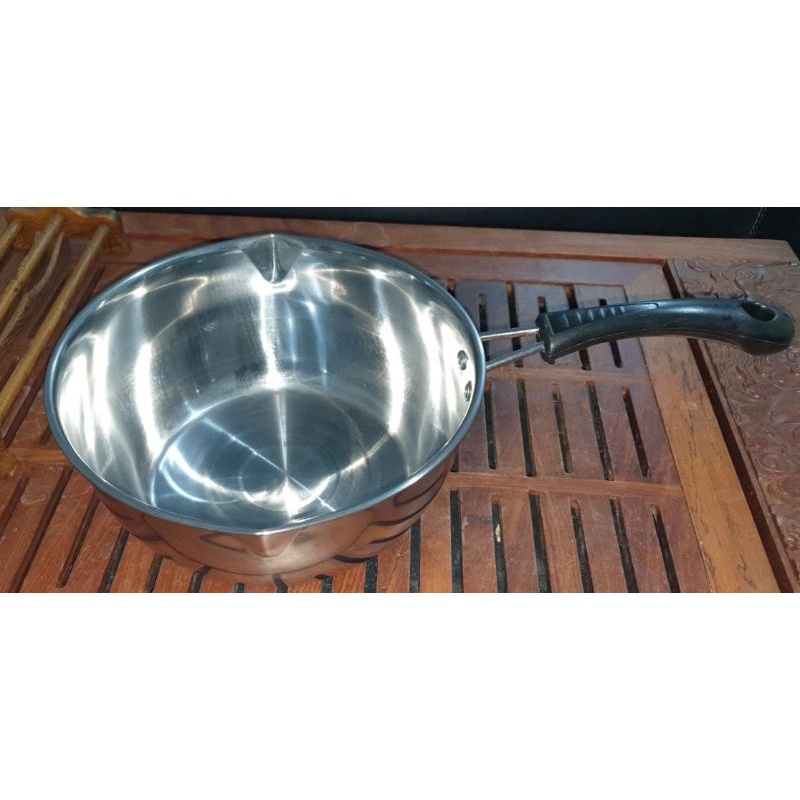 PANCI SUSU STAINLESS/PANCI MASAK /PANCI REBUS UK 18,20cm