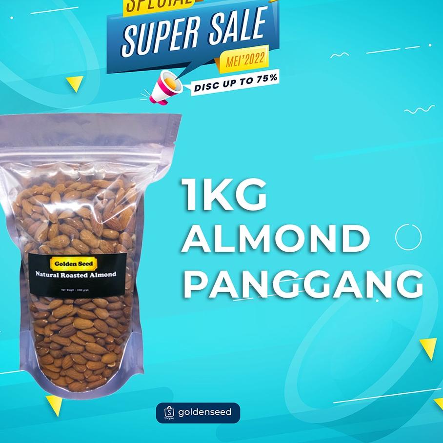 

⭐Promo Terbatas KACANG ALMOND PANGGANG 1KG PREMIUM - ROASTED ALMOND 1000 GRAM | TRENDING | TERBARU LAGI |