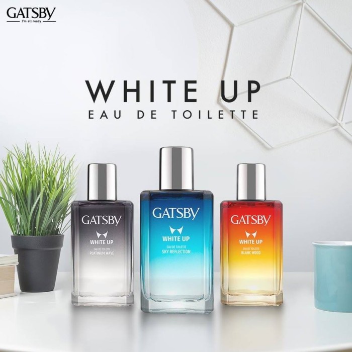 Parfum Gatsby EDT White Up Eau de Toilette 50ml Parfum Pria Sky Reflection Blanc Wood Platinum Wav