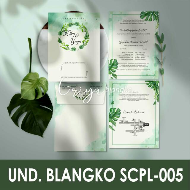 Undangan Blangko / SCPL 005 / Undangan rustic