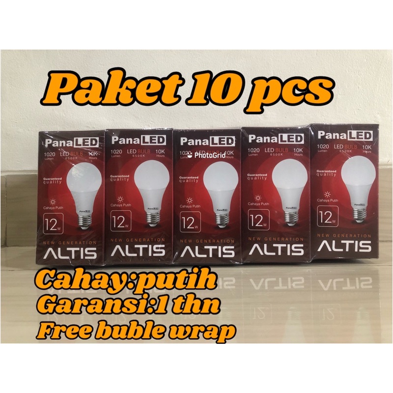 BOHLAM LED PANALED ALTIS 12 W PAKET 10 PCS
