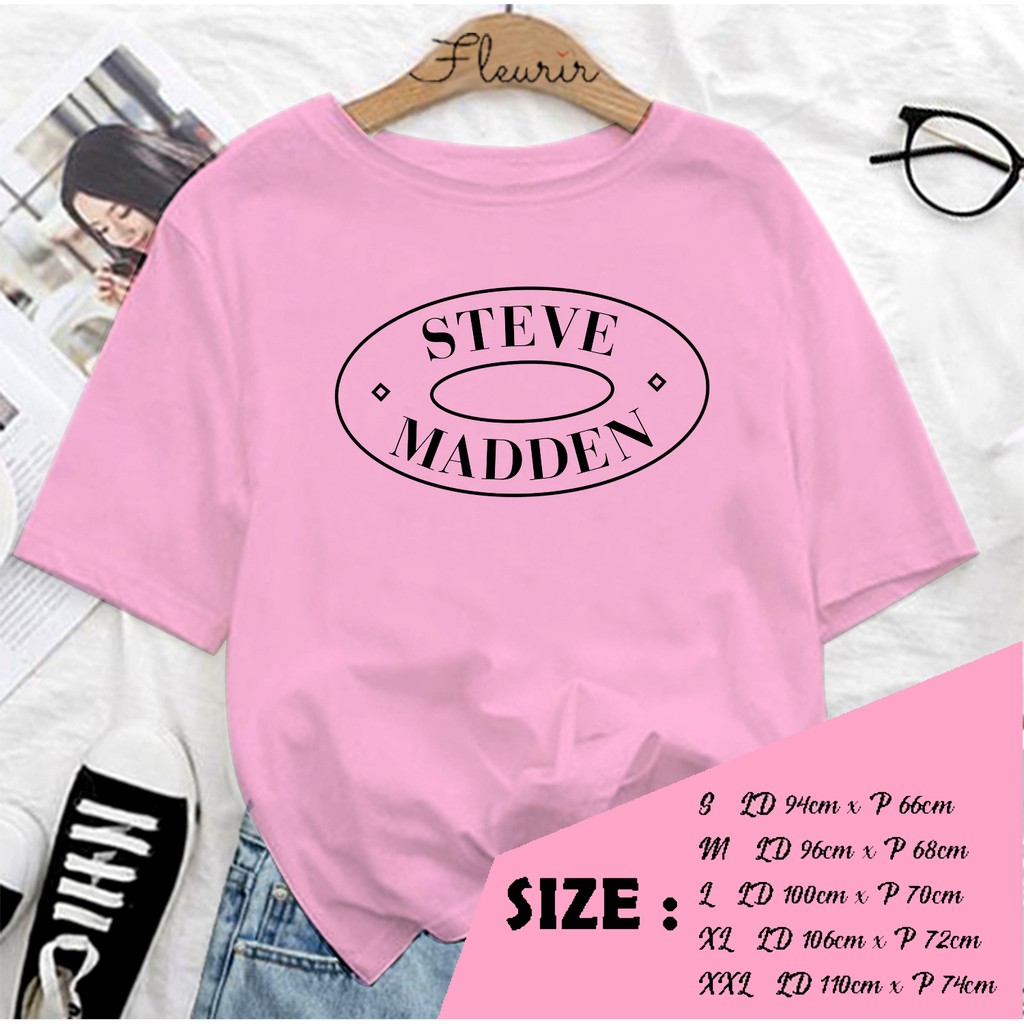 FLEURIR - KAOS STEVE MADEN OVERSIZE KATUN KAOS WANITA DEWASA TUMBLR TEE UNISEX JUMBO TSHIRT