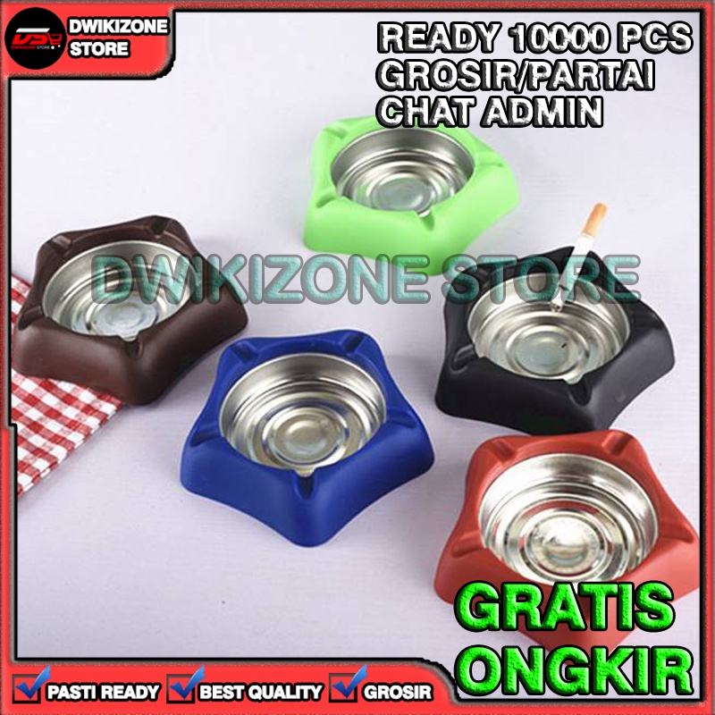 [GROSIR] ASBAK ROKOK BINTANG WARNA STAINLESS STEEL TAHAN LAMA KUAT