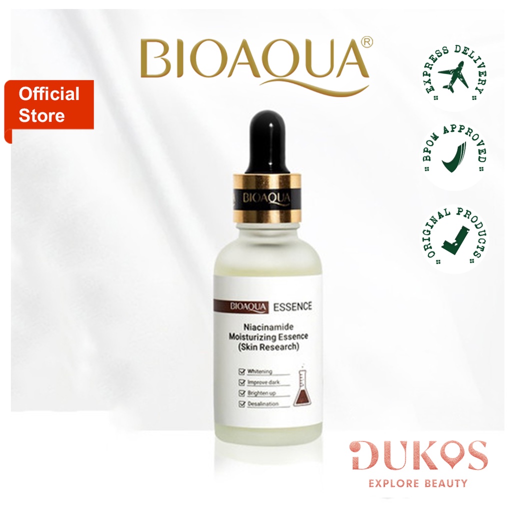 [COD] Bioaqua Serum Wajah Membantu Mengatasi Masalah Kulit Sensitif Berjerawat Komedo Flek Hitam Essence Niacinamide 30ml BPOM