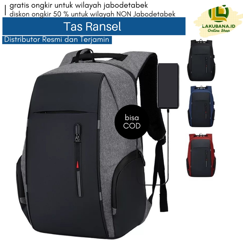 Jual Promo Diskon Tas Ransel Desain Modern Cocok Untuk Kuliah Kerja Acara Semi Formal