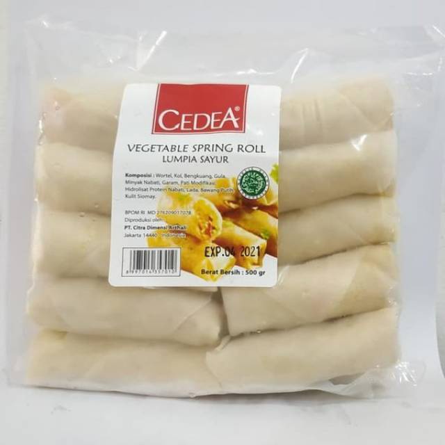 

CEDEA VEGETABLE SPRING ROLL 500 GRAM