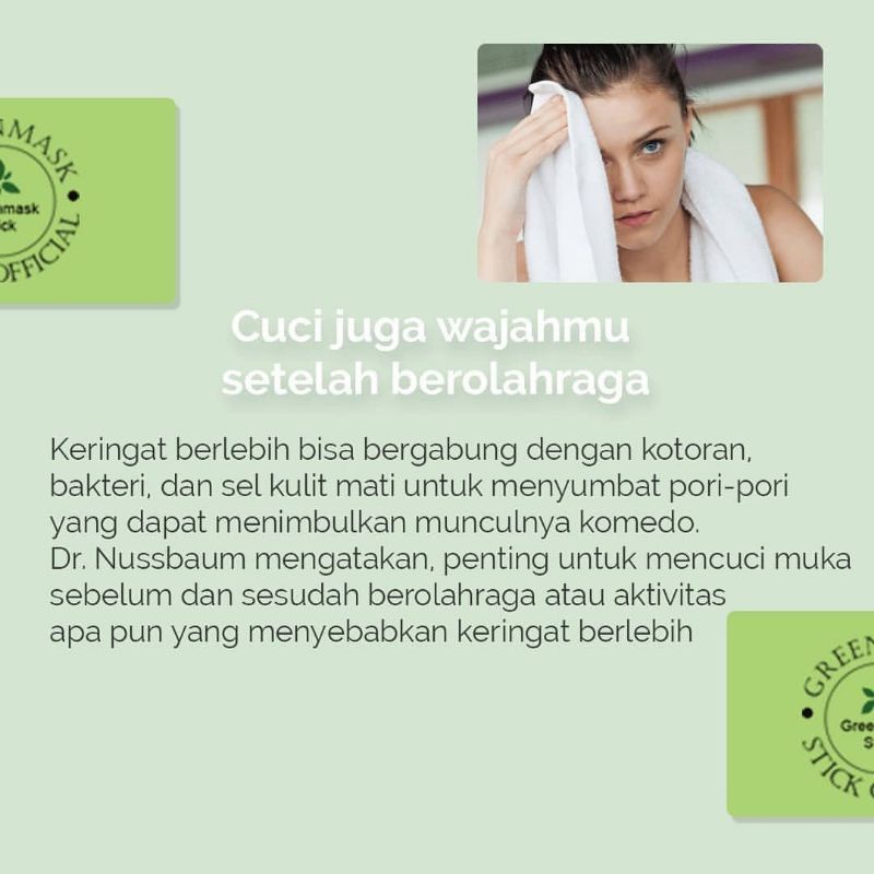 SKIKI91 - Meidian Greentea Mask Stick Original / Masker Jerawat Ampuh / Komedo / Bruntusan / Acne Isi 40Gr