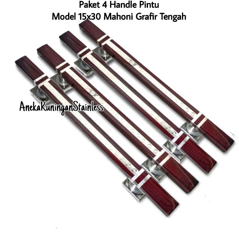 paket 4 handle pintu rumah minimalis 15x30 grafir tengah tarikan gagang pintu rumah stainless handel hendel pintu rumah murah