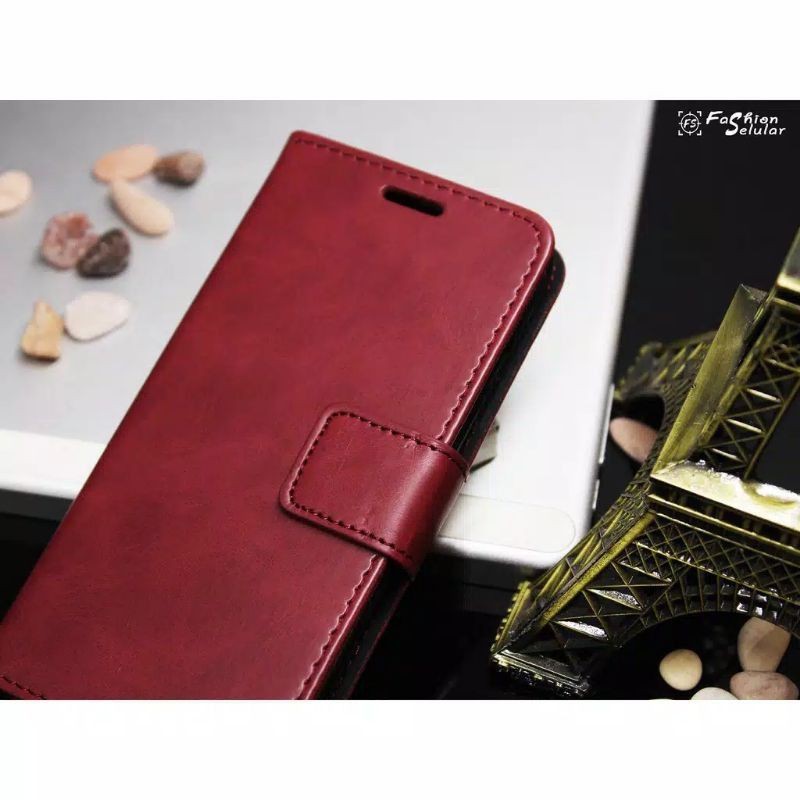 Oppo Reno 4 / Reno 4F / Reno4 Pro Flip Case Leather Cover Soft Case Kancing Model Kulit