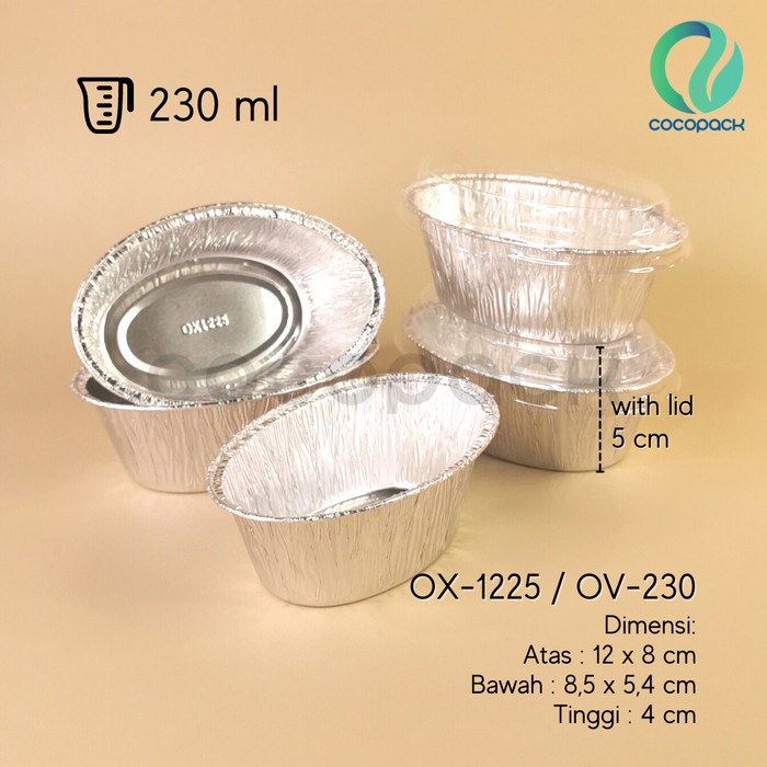Jual Aluminium Foil Cup OV230 / OX1225 (10 PCS) Shopee Indonesia