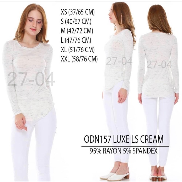 Kaos wanita lengan panjang (fitbody / slimfit) branded OLD NAVY original