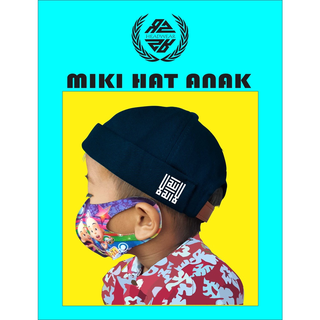 Peci Mikihat Anak Logo Arab / Peci Anak / Topi Peci Anak / Peci / Topi Peci /  Peci Anak-anak