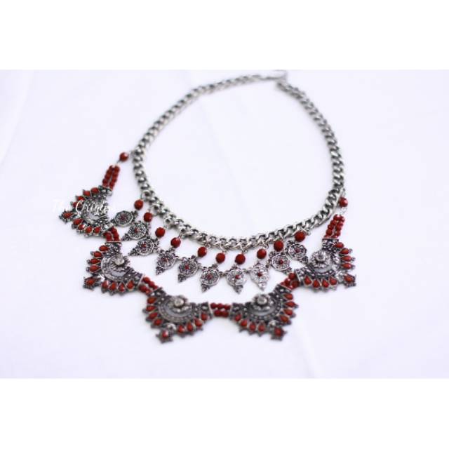 Kalung Stradivarius Etnik Bohemian Beads Fashion Aksesoris Vintage