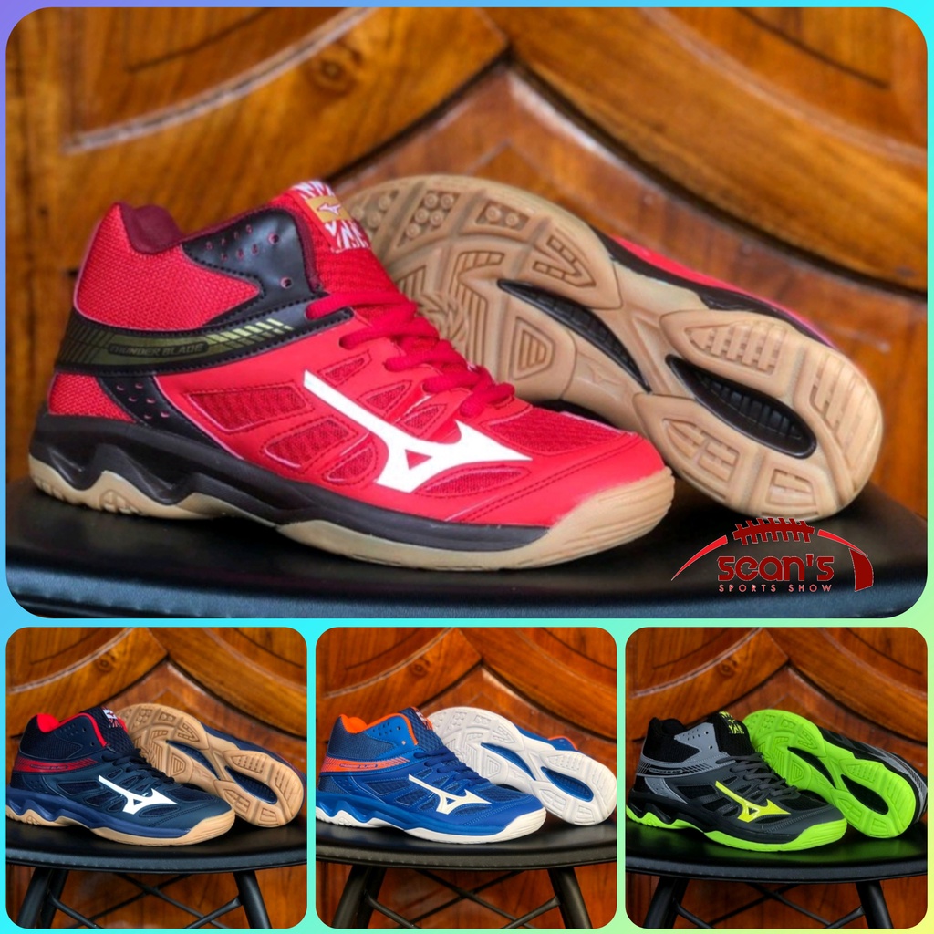 Sepatu Voli Sepatu Badminton Mizuno Thunder Blade Terlaris / Mizuno Volly Sepatu Mizuno Wlz 6 Sepatu