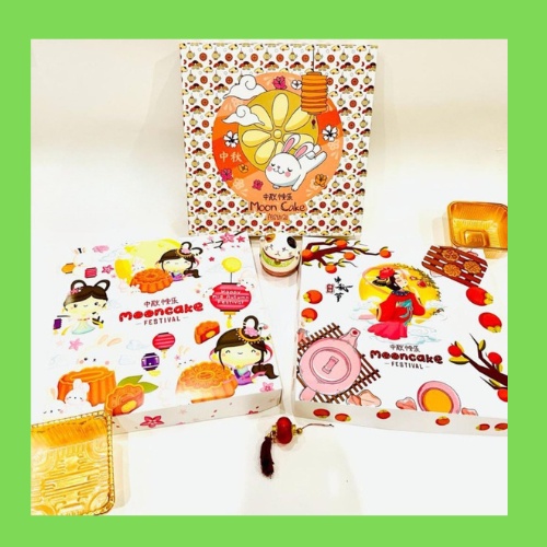 

Box Mooncake Kotak Sekat 4 Kardus Hampers Dus Kue Bulan Kotak Kemasan Kue Mid Autumn Festival 100-180g (10pcs)