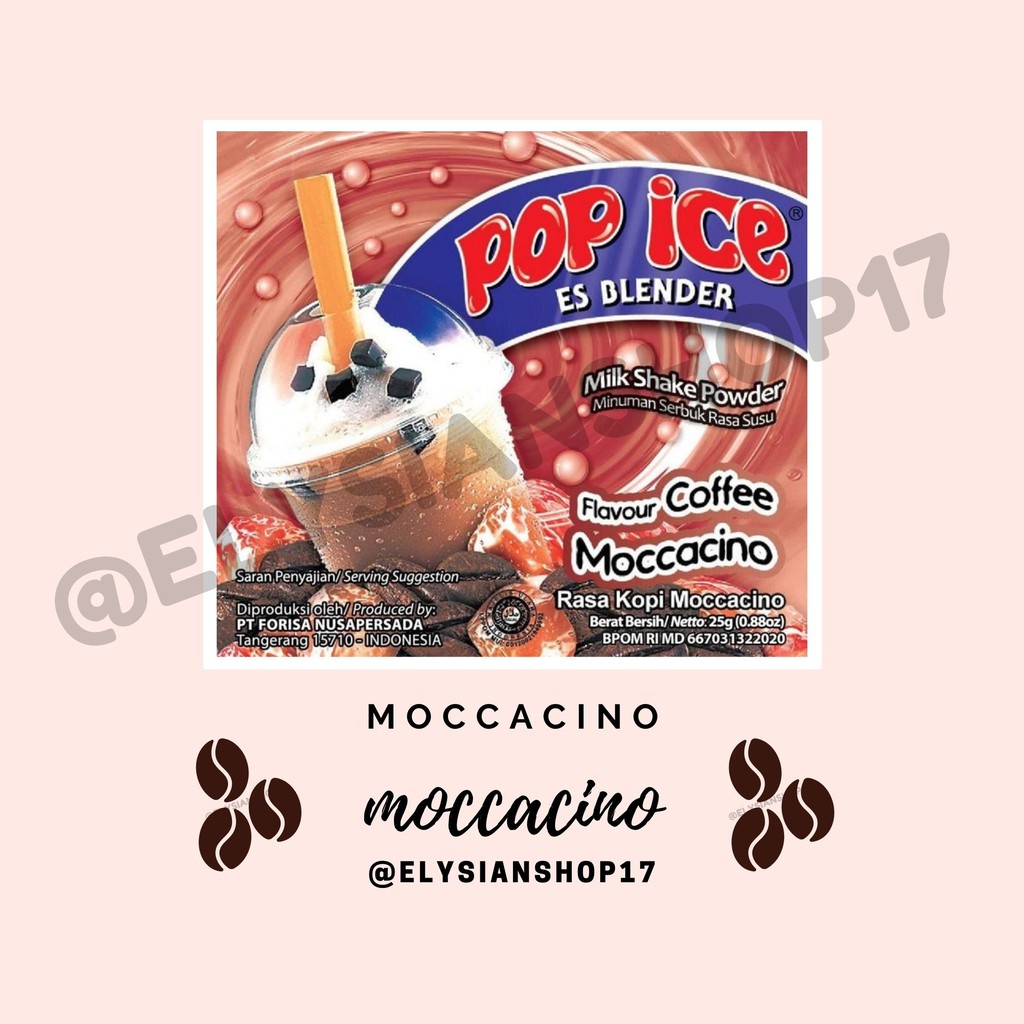 

Pop Ice Moccacino 1 Renceng (10 Sachet)