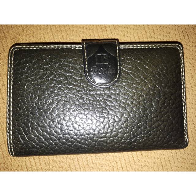 Dompet Bonia Genuine Leather Black Hitam Wallet Preloved/Second