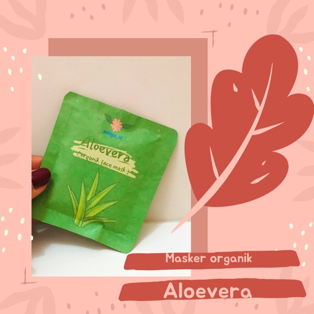 MASKER ORGANIK PREMIUM ALOEVERA , 10gram , OPEN RESELLER & DROPSHIP