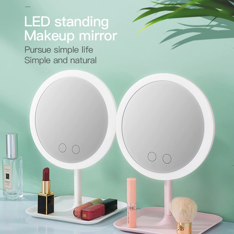 ORZ Cermin Make Up dengan Lampu LED Ring Light - HZJ-033 - White