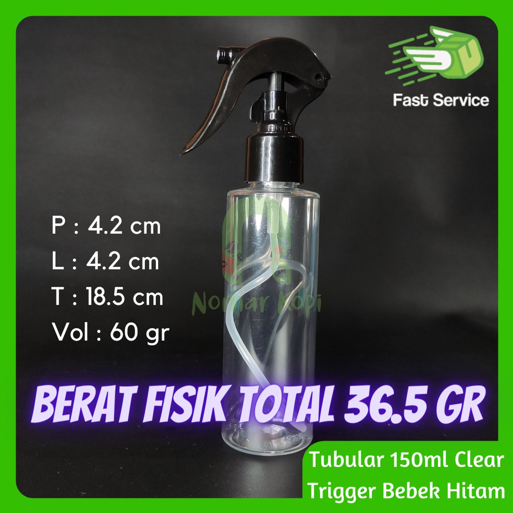 Botol 150ML Tabular Clear Mini Trigger Bebek