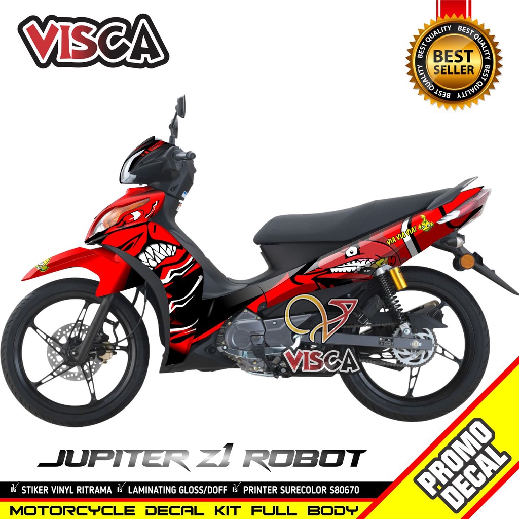 Decal Jupitr Z1 Full Body Stiker Jupitr Z1 Striping Jupitr Z1 Sticker Jupitr Z1 Full Blok motif shar