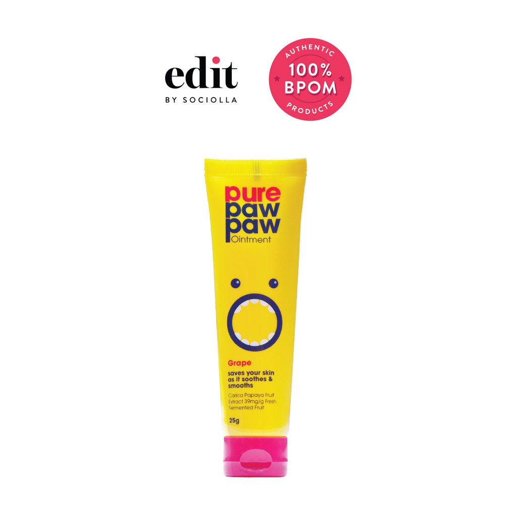 

Pure Paw Paw Ointment - size :25 gr - Grape - Edit by Sociolla