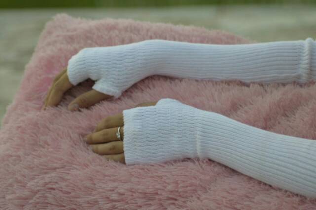 manset tangan wanita muslimah,handsock rajut