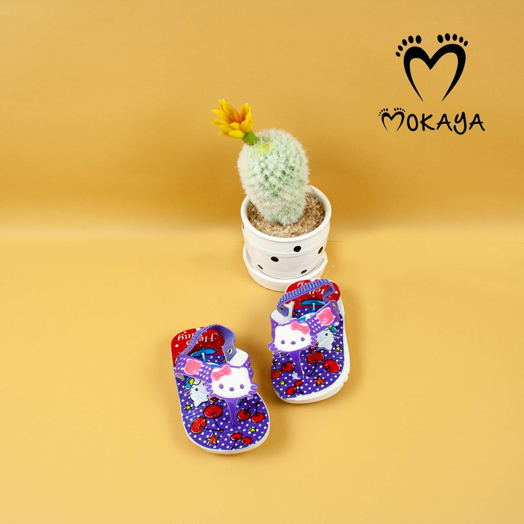 SANDAL BUNYI BAYI CIT - CIT KARET MOTIF HELLO KITTY BOY DAN GIRL ADEVA