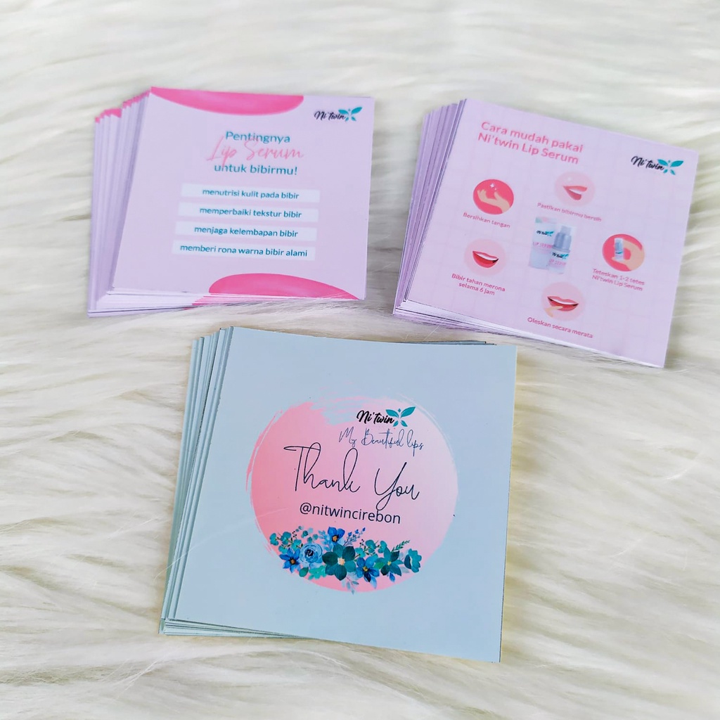 

Kartu Label Cara Penggunaan Produk