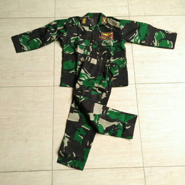 Baju TNI anak / seragam tni / baju karnaval anak