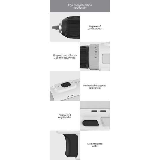 MASI CRAFTSMAN - Electric Drill 12V Non-Impact Type - MSID1202-01 - Bor dan  Obeng Elektrik 12V