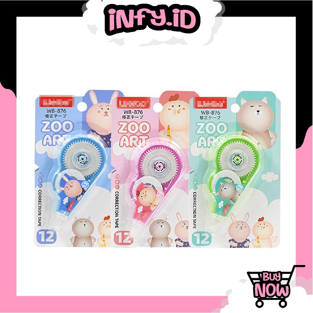 

INFY - S002 Correction Tape Students Stationary School Supplies Multiple Color