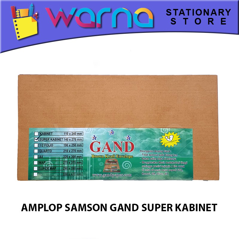 

AMPLOP SAMSON GAND SUPER KABINET