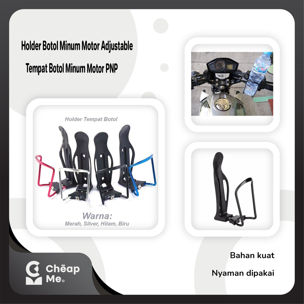 Tempat Botol Minum Motor Murah Semua Jenis Motor UNIVERSAL / Holder Tempat Botol Minum Motor Bottle 