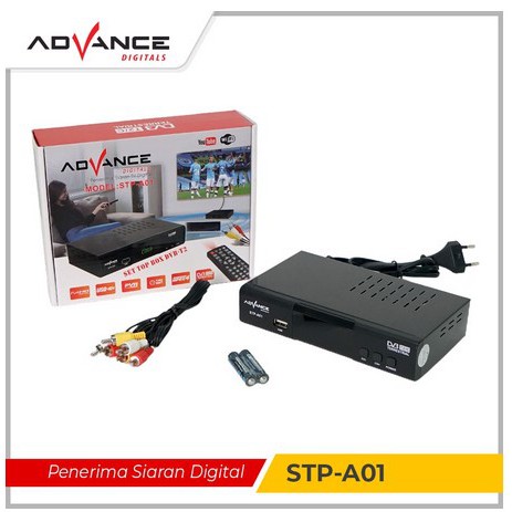 ITSTORE Advance Set Top Box TV Digital Receiver Penerima Siaran Full HD/ STB Wifi Bisa Youtube DVB-T2 STP A01