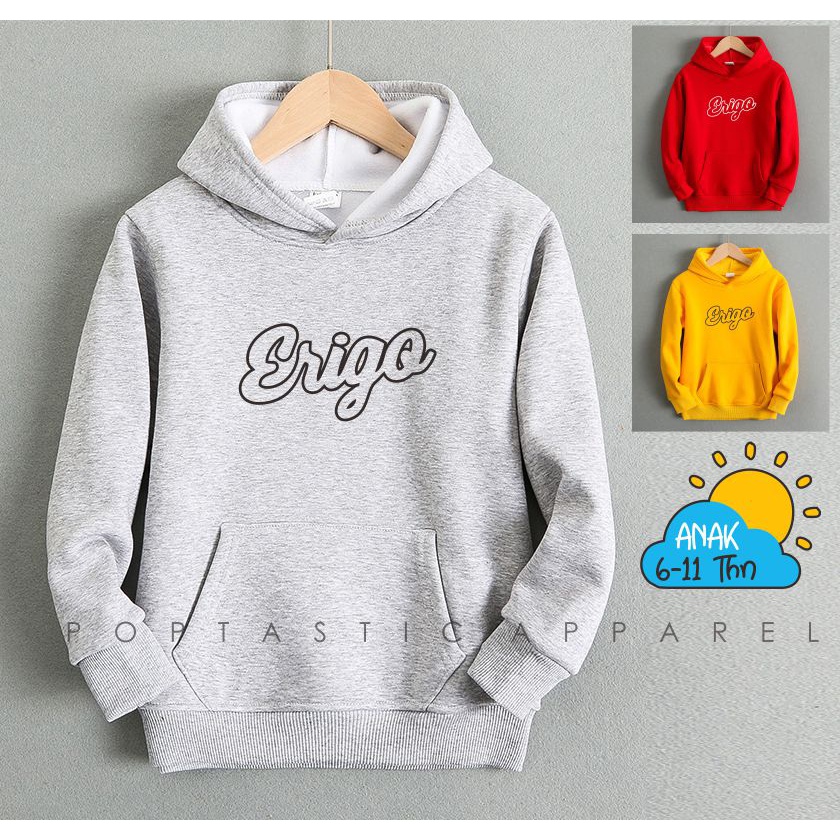 ERIGO Sweater Hoodie anak Laki-laki perempuan LOGO