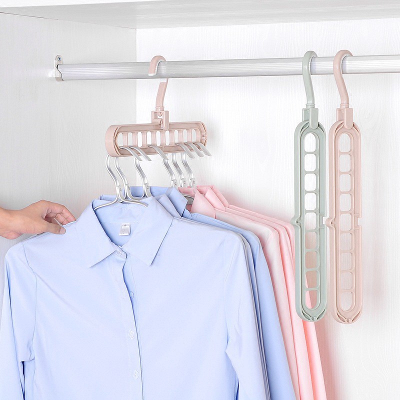 Gantungan baju 9in1 serbaguna magic wonder foldable hanger 9 in 1