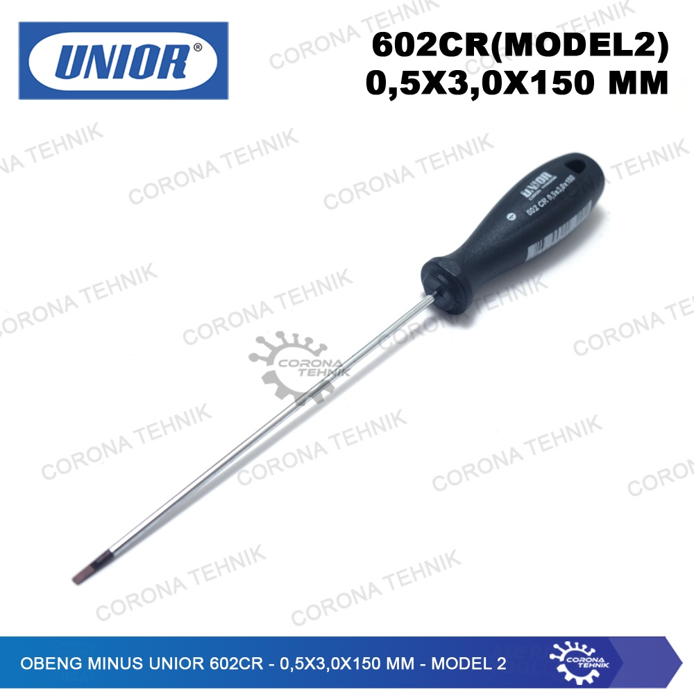 UNIOR 602CR - Sale - Obeng Minus  - 0,5x3,0x150 mm - Model 2