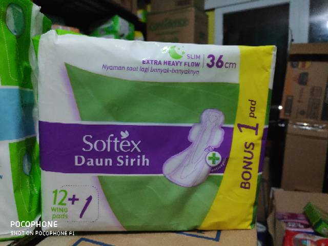 Softex Daun Sirih 36cm  12+1 wing pads