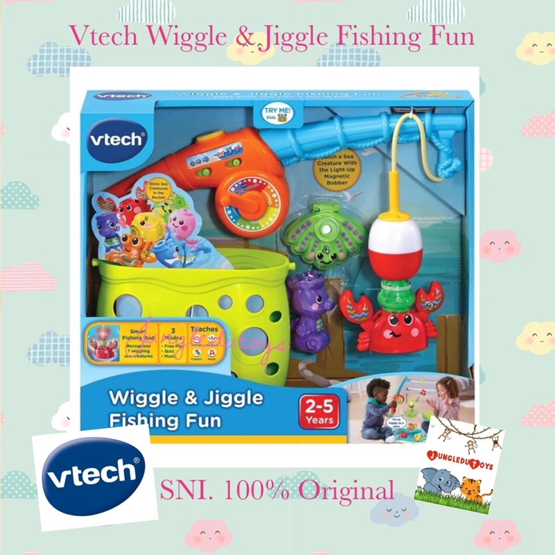 Vtech Wiggle & Jiggle Fishing Fun Original Mainan Pancing Anak