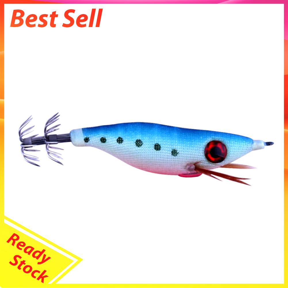 Umpan Pancing Cumi-Cumi Luminous 10cm 9g Bahan Kayu