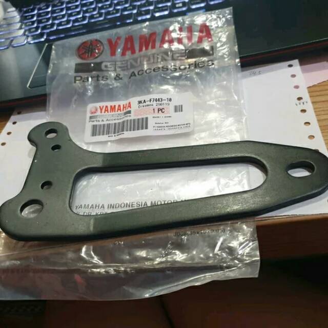 DUDUKAN BREKET KNALPOT RX KING NEW PEREDAM 2008 ORIGINAL