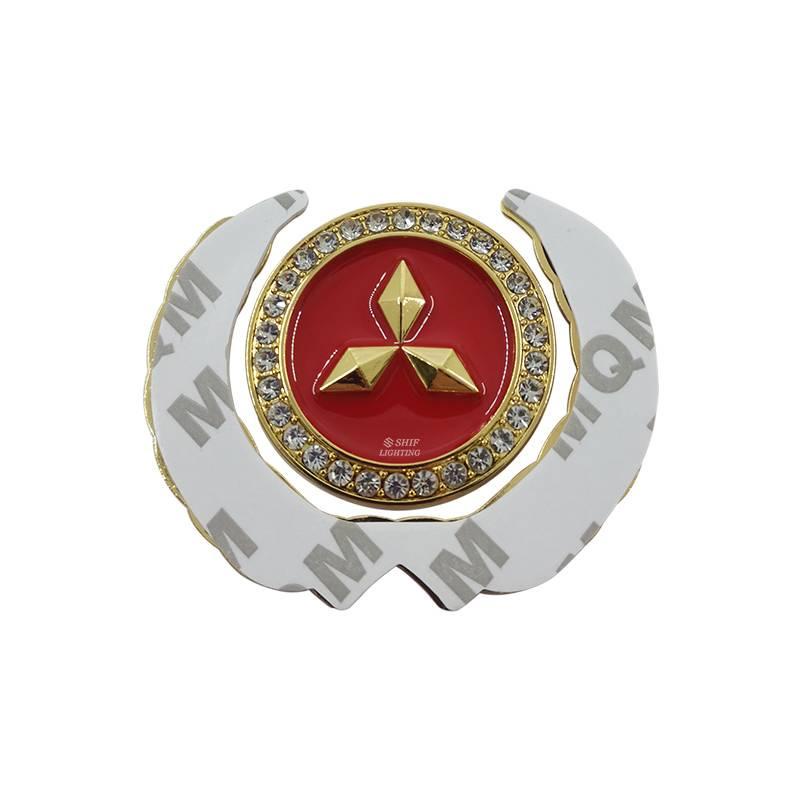 1pc Stiker Emblem Logo Mitsubishi Bahan Metal Untuk Dekorasi Mobil Mitsubishi