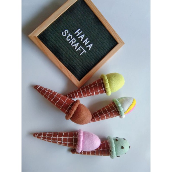 ice cream cone / ice cream flanel