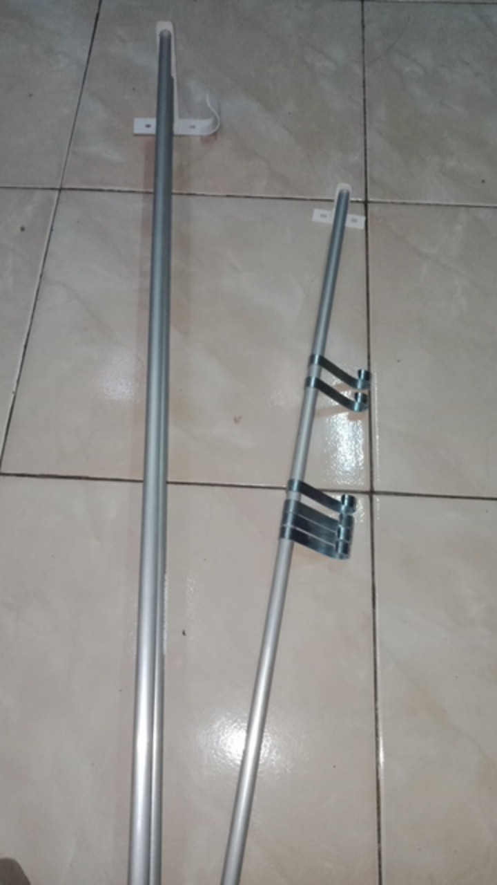 Gantungan Peralatan Dapur Aluminium / Kitchen Equipment Hanger / Jemuran Dinding / Jemuran Dapur