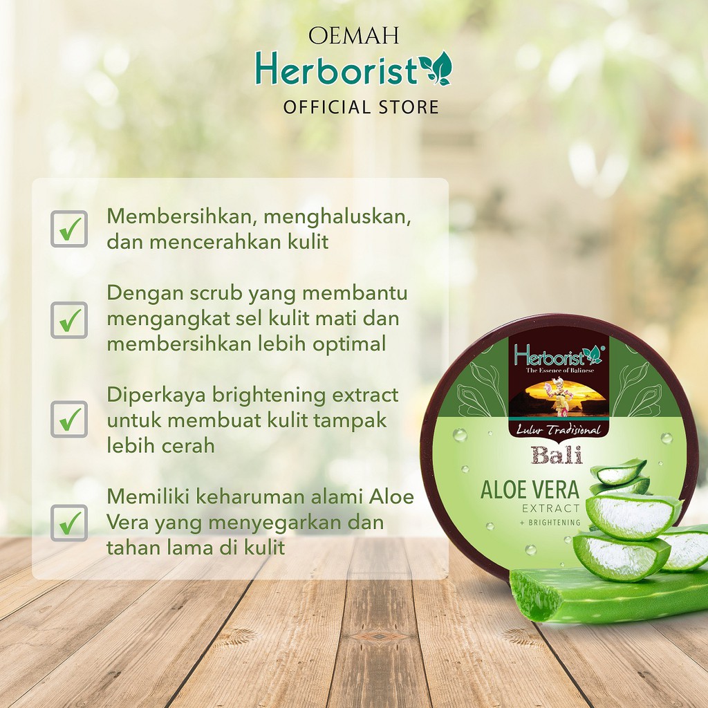 Herborist Lulur Bali Tradisional 100gr / 200gr | Herboris Lulur Bali-Lulur - ALOE VERA