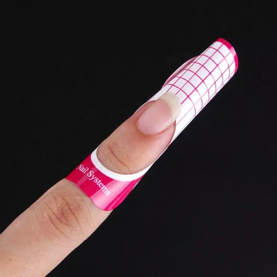 TBI Stensil Alat Bentuk Cetakan Kuku French Nail Form Art DIY Manicure