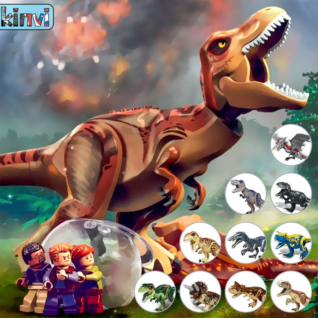 Building Block Bentuk Dinosaurus  Jurassic World Shopee 