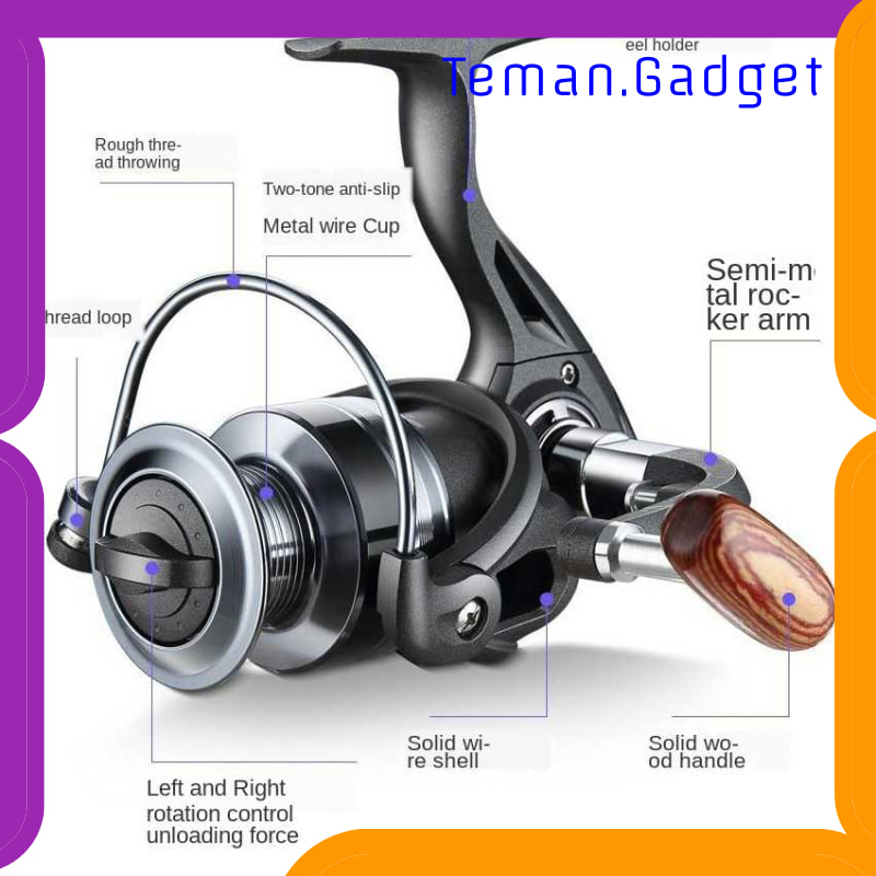 TG-IF255 QIDA ZH5000 SERIES REEL PANCING FISHING REEL 4.7:1 GEAR RATIO