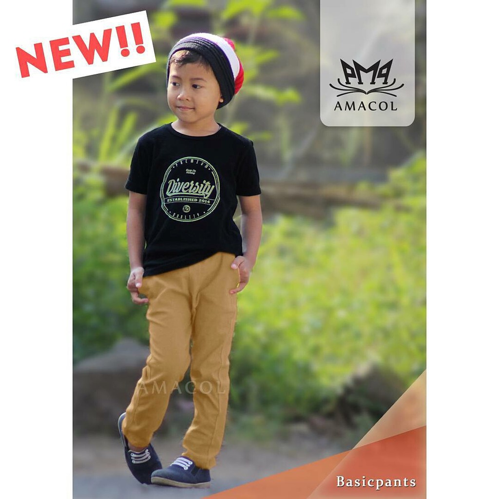 Basic pants Celana  panjang Anak  tidak Ketat Shopee  